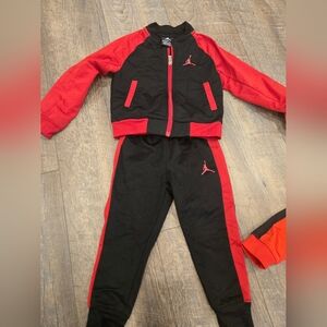 Jordan Kids' Black and Red Athletic Set